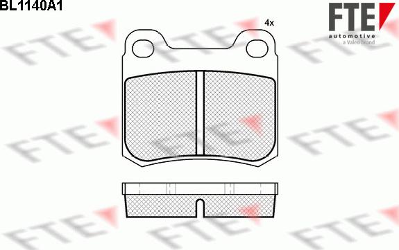 FTE 9010039 - Brake Pad Set, disc brake autospares.lv