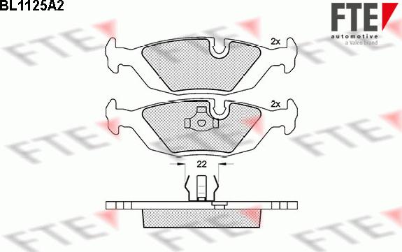 FTE 9010037 - Brake Pad Set, disc brake autospares.lv