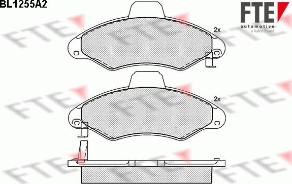 FTE 9010078 - Brake Pad Set, disc brake autospares.lv