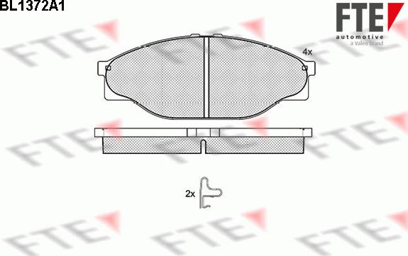 FTE 9010149 - Brake Pad Set, disc brake autospares.lv