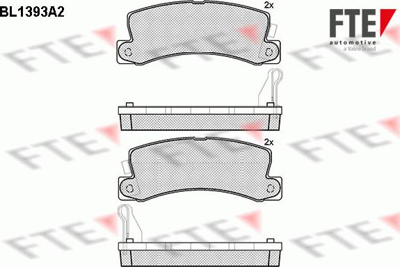 FTE 9010168 - Brake Pad Set, disc brake autospares.lv