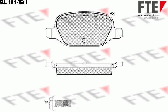 FTE BL1814B1 - Brake Pad Set, disc brake autospares.lv