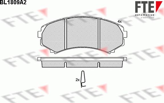 FTE 9010385 - Brake Pad Set, disc brake autospares.lv