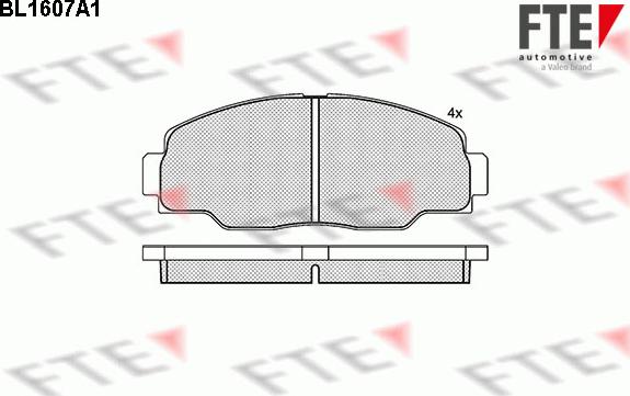 FTE 9010246 - Brake Pad Set, disc brake autospares.lv