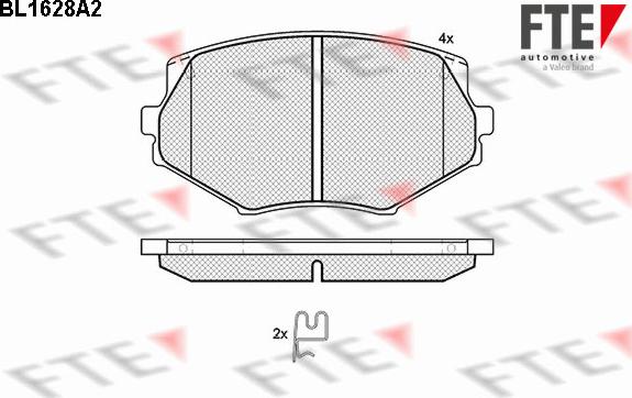 FTE 9010255 - Brake Pad Set, disc brake autospares.lv