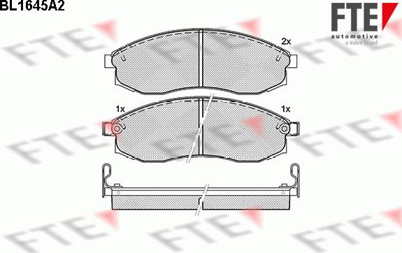 FTE 9010266 - Brake Pad Set, disc brake autospares.lv