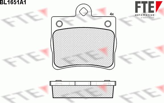 FTE 9010268 - Brake Pad Set, disc brake autospares.lv