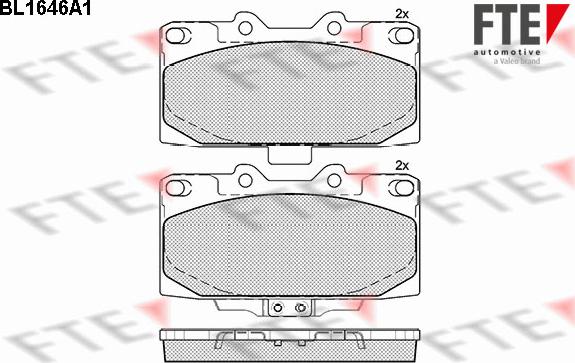FTE 9010267 - Brake Pad Set, disc brake autospares.lv