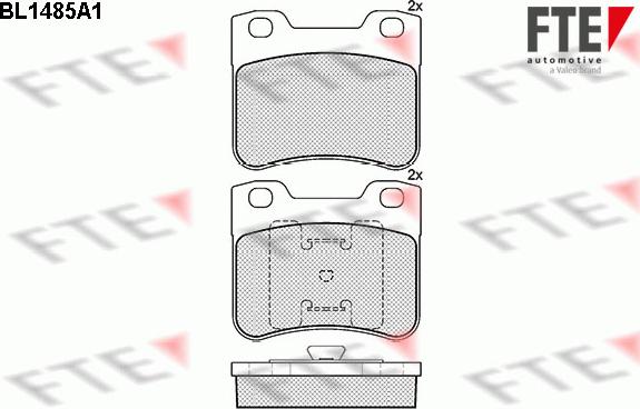 FTE 9010218 - Brake Pad Set, disc brake autospares.lv