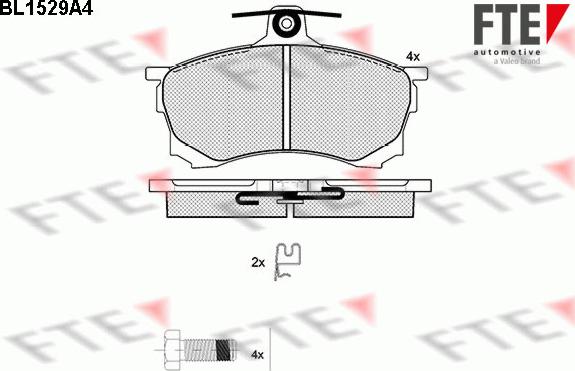 FTE 9010234 - Brake Pad Set, disc brake autospares.lv