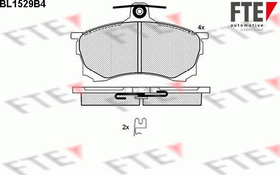 FTE 9010235 - Brake Pad Set, disc brake autospares.lv