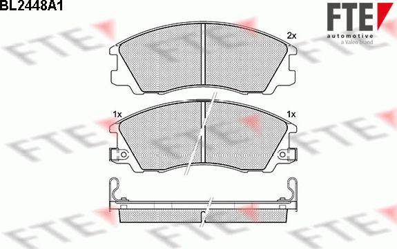 FTE 9010741 - Brake Pad Set, disc brake autospares.lv