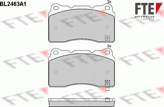 FTE 9010748 - Brake Pad Set, disc brake autospares.lv