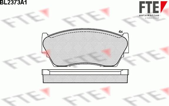 FTE BL2373A1 - Brake Pad Set, disc brake autospares.lv