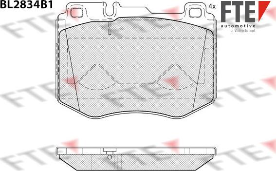 FTE 9011098 - Brake Pad Set, disc brake autospares.lv