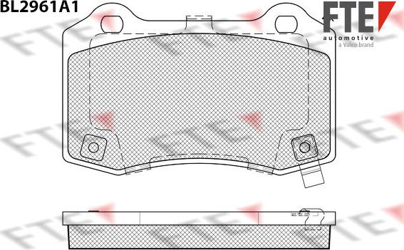 FTE 9011204 - Brake Pad Set, disc brake autospares.lv