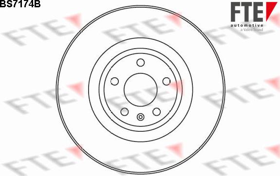 FTE BS7174B - Brake Disc autospares.lv