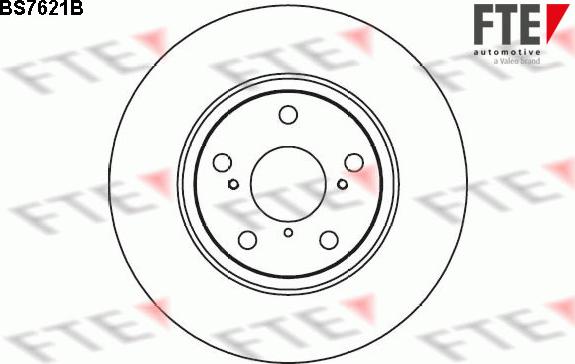 FTE BS7621B - Brake Disc autospares.lv