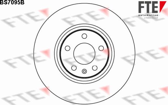 FTE BS7095B - Brake Disc autospares.lv