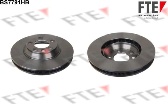 FTE BS7791HB - Brake Disc autospares.lv