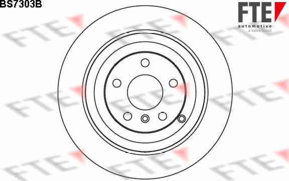 FTE BS7303B - Brake Disc autospares.lv