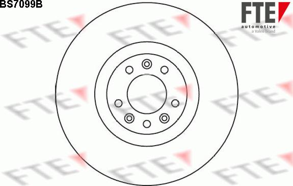 FTE BS7099B - Brake Disc autospares.lv