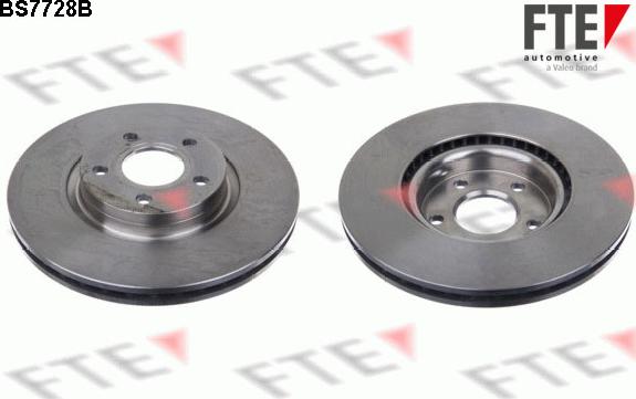 FTE BS7728B - Brake Disc autospares.lv