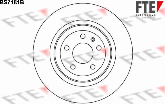 FTE BS7181B - Brake Disc autospares.lv