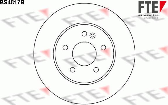 FTE BS4817B - Brake Disc autospares.lv