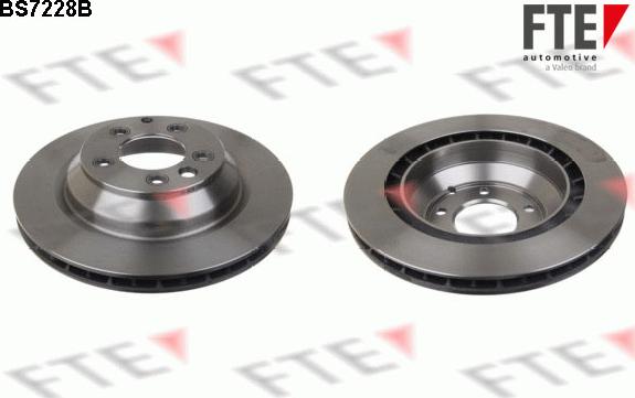 FTE BS7228B - Brake Disc autospares.lv