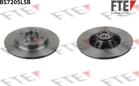 FTE BS7205LSB - Brake Disc autospares.lv