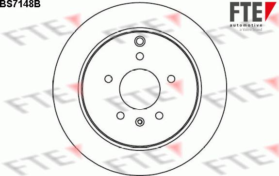 FTE BS7148B - Brake Disc autospares.lv