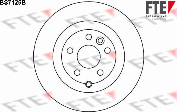 FTE BS7126B - Brake Disc autospares.lv