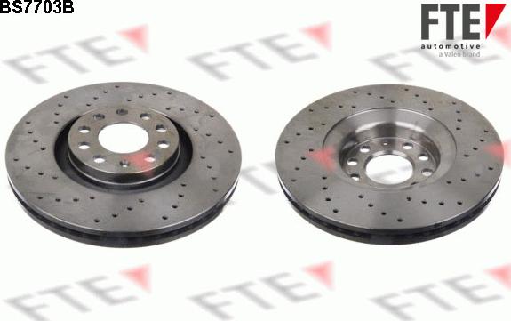 FTE BS7703B - Brake Disc autospares.lv