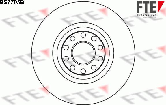 FTE 9081238 - Brake Disc autospares.lv