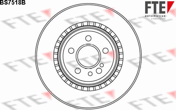 FTE BS7518B - Brake Disc autospares.lv