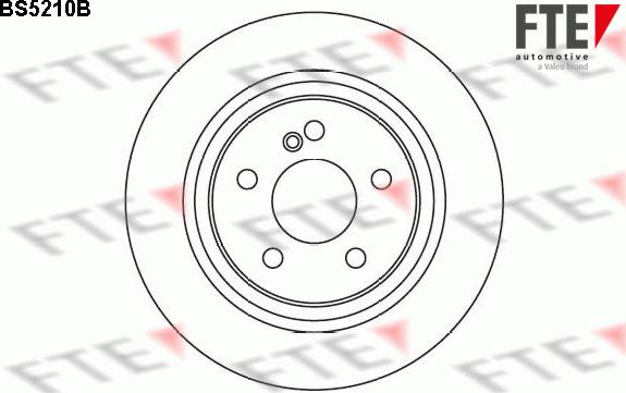 FTE BS5210B - Brake Disc autospares.lv