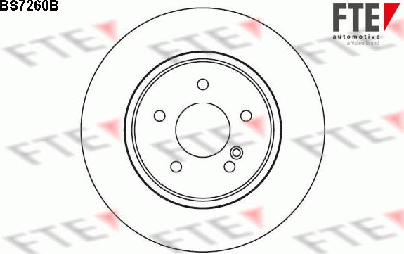 FTE BS7260B - Brake Disc autospares.lv