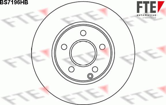 FTE BS7196HB - Brake Disc autospares.lv