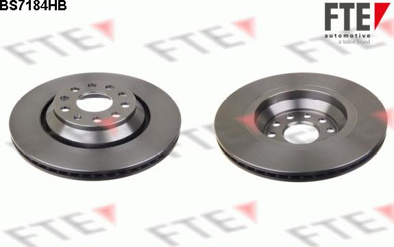 FTE BS7184HB - Brake Disc autospares.lv