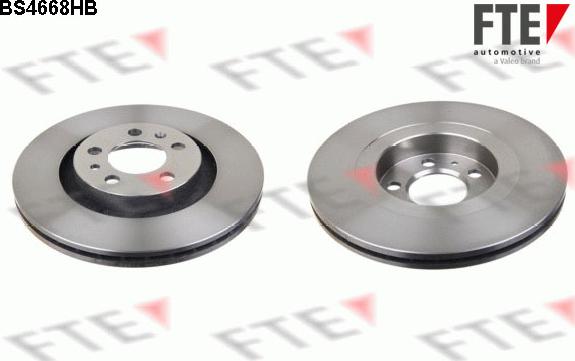 FTE BS4668HB - Brake Disc autospares.lv