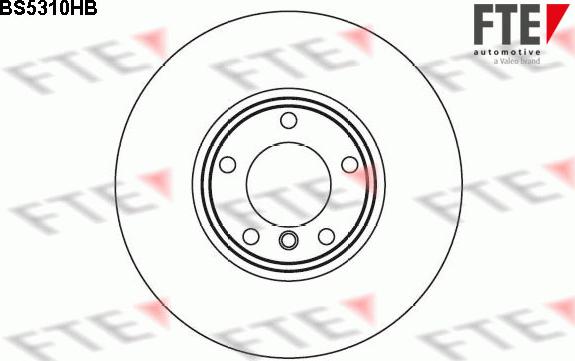 FTE BS5310HB - Brake Disc autospares.lv