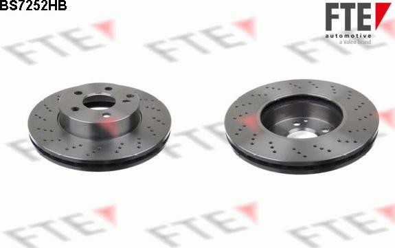 FTE BS7252HB - Brake Disc autospares.lv