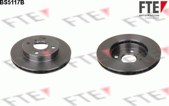 FTE BS5117B - Brake Disc autospares.lv