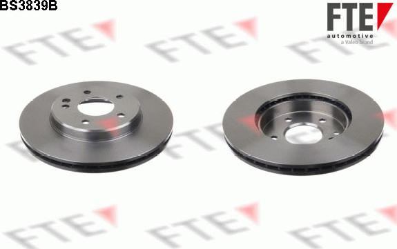 FTE BS3839B - Brake Disc autospares.lv