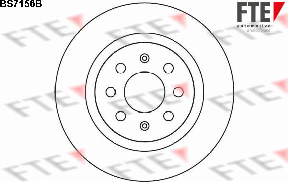 FTE BS7156B - Brake Disc autospares.lv