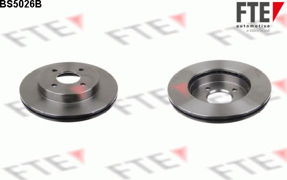 FTE BS5026B - Brake Disc autospares.lv