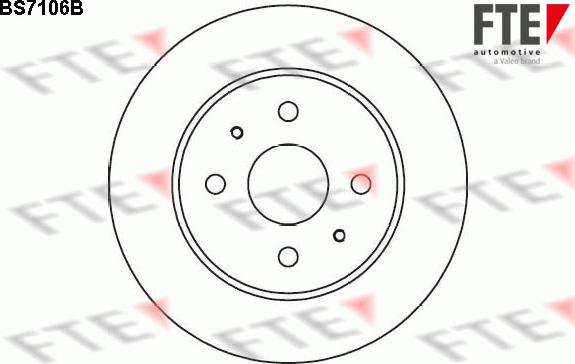 FTE BS7106B - Brake Disc autospares.lv