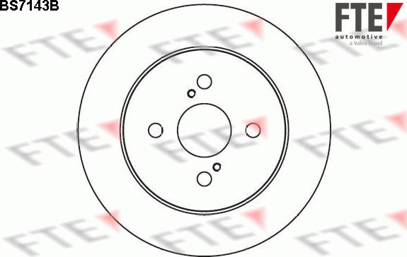 FTE BS7143B - Brake Disc autospares.lv