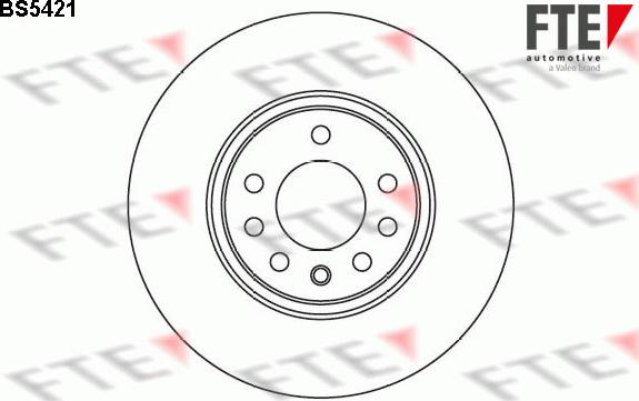 FTE BS5421 - Brake Disc autospares.lv